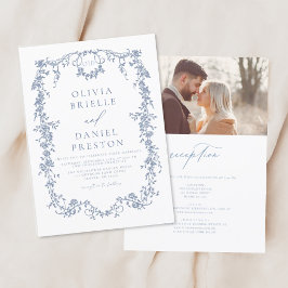 Invitación Fotografía francesa de época victoriana en un solo