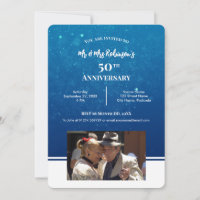 Fotografía personalizada del 50 aniversario agua a