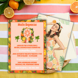 Invitación Fotografía retro tropical de pelota de póquer