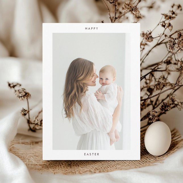 Invitación Fotografía simple de Pascua feliz | Pascua persona (Subido por el creador)