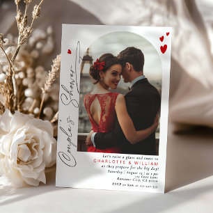 Invitación Fotografía simple y moderna Ducha Parejas