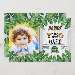 Invitación fotográfica a fiesta de 2º cumpleaños S