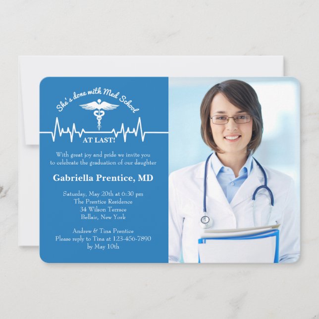 Invitación fotográfica Caduceus y Life Line (Anverso)