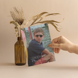 Invitación fotográfica clásica de graduación