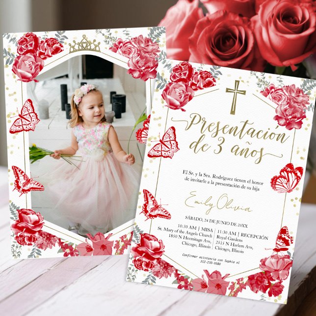 Invitación fotográfica de 3 años (Subido por el creador)