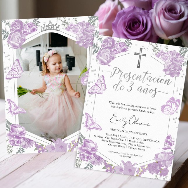 Invitación fotográfica de 3 años (Subido por el creador)