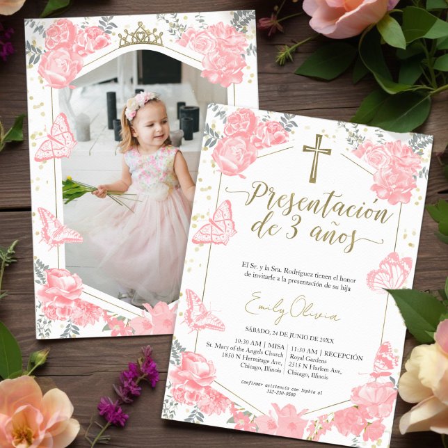 Invitación fotográfica de 3 años (Subido por el creador)
