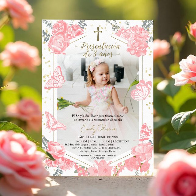 Invitación fotográfica de 3 años (Subido por el creador)