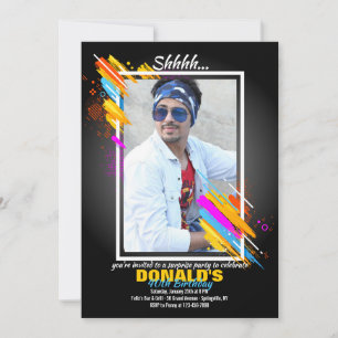 Invitación fotográfica de arte moderno