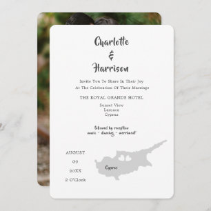 Invitación fotográfica de Boda de Chipre