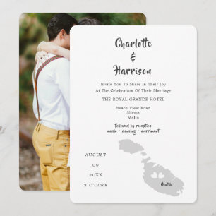 Invitación fotográfica de Boda de Malta