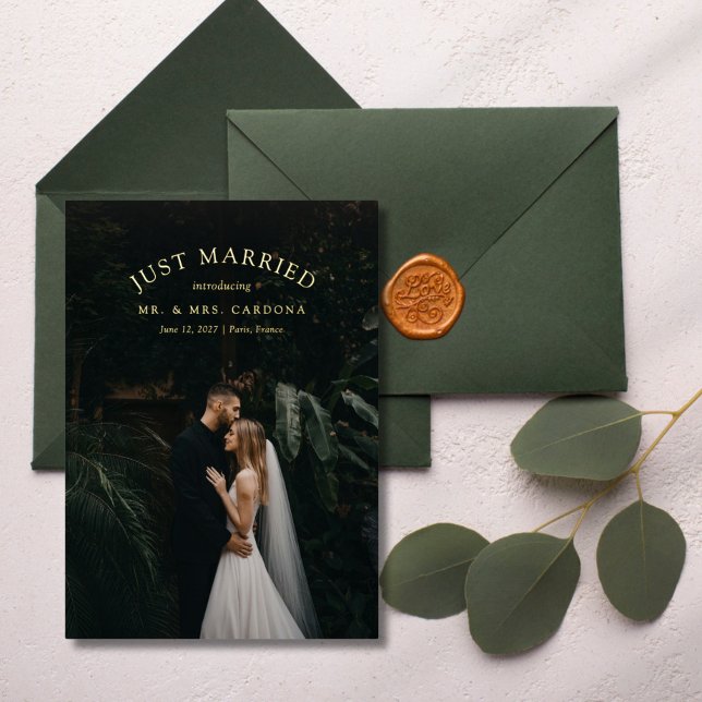 Invitación fotográfica de Boda Elopement casado (Subido por el creador)