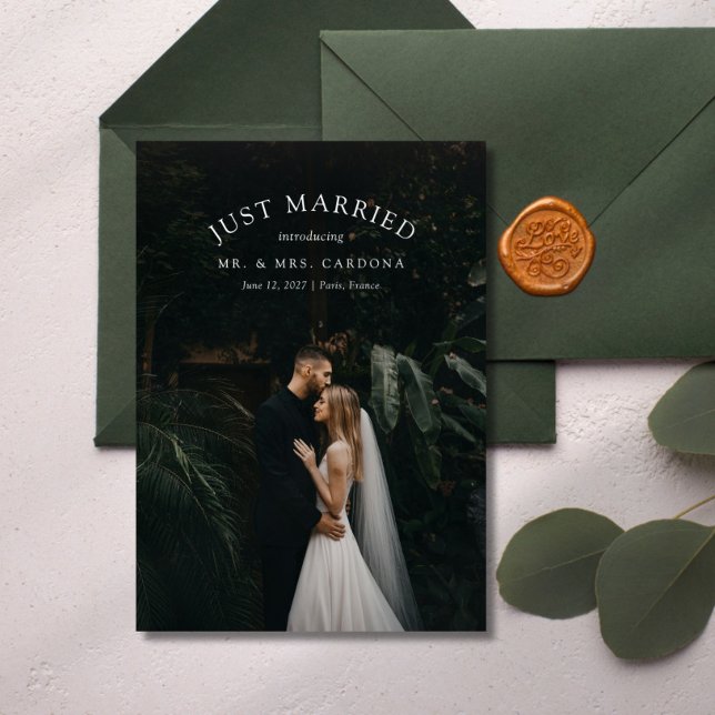 Invitación fotográfica de Boda Elopement casado (Subido por el creador)