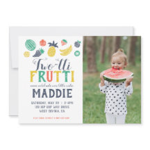 Invitación fotográfica de dos días de vida de Frui