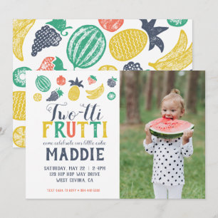 Invitación fotográfica de dos días de vida de Frui