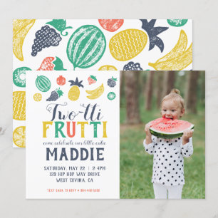 Invitación fotográfica de dos días de vida de Frui
