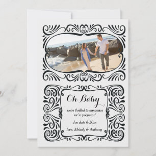 Invitación fotográfica de embarazo