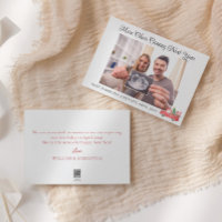 Invitación fotográfica de embarazo de vacaciones r