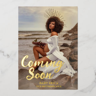 Invitación fotográfica de embarazo   Mínimo Próxim