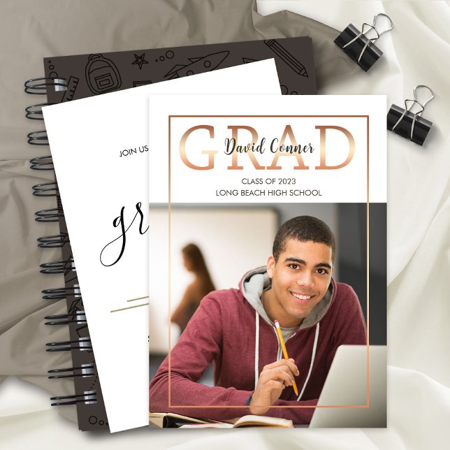 Invitación fotográfica de Fiesta graduado 2023 (Subido por el creador)