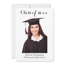 Invitación fotográfica de graduación