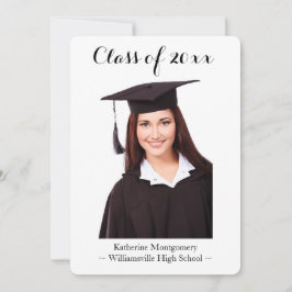 Invitación fotográfica de graduación