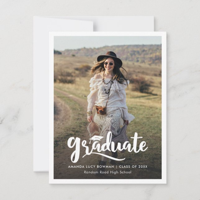 invitación fotográfica de graduación de 2025 (Anverso)