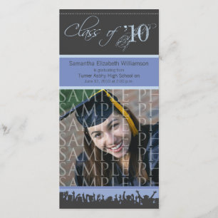 Invitación fotográfica de graduación de Cap & Gown