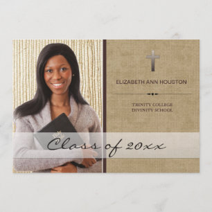 Invitación fotográfica de graduación de escuela cr