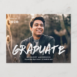 Invitación fotográfica de graduación de guión de p