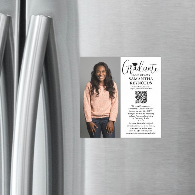 Invitación fotográfica de graduación magnética del (Subido por el creador)