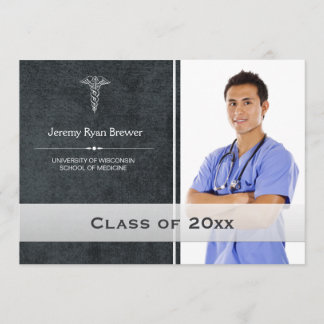 Invitación fotográfica de graduación médica de Hea