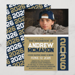 Invitación fotográfica de graduación moderna de Br