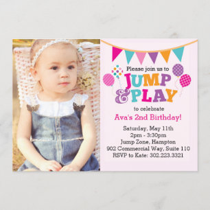 Invitación fotográfica de Jump & Play Balloons (Ro