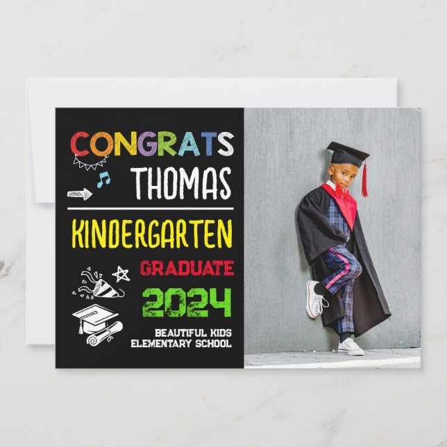 Invitación fotográfica de la Escuela de Graduación (Anverso)