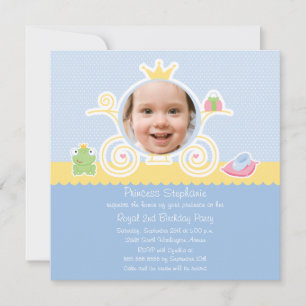 Invitación fotográfica de la fiesta de cumpleaños 