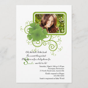 Invitación fotográfica de marco Shamrock