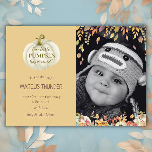 Invitación fotográfica de nacimiento moderna