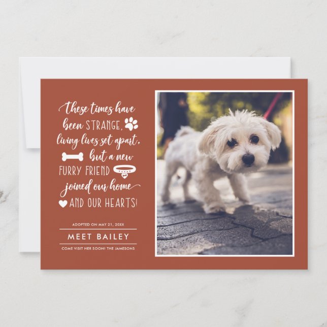 Invitación fotográfica de New Mascota Times extrañ (Anverso)