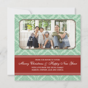 Invitación fotográfica de vacaciones de Damask