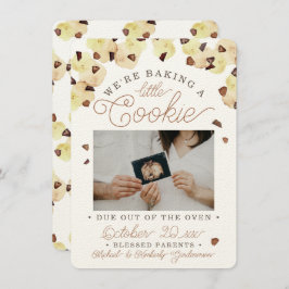 Invitación fotográfica de Watercolor Cookie Pregna