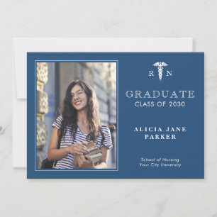 invitación fotográfica del año de graduación de la