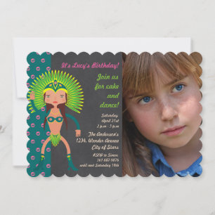 Invitación fotográfica del partido Samba Birday