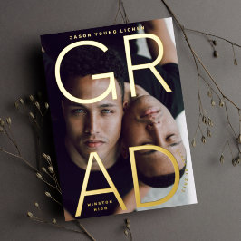 Invitación fotográfica GRAD de la escuela secundar