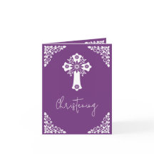 Invitación fotográfica para Christening Cross Swee
