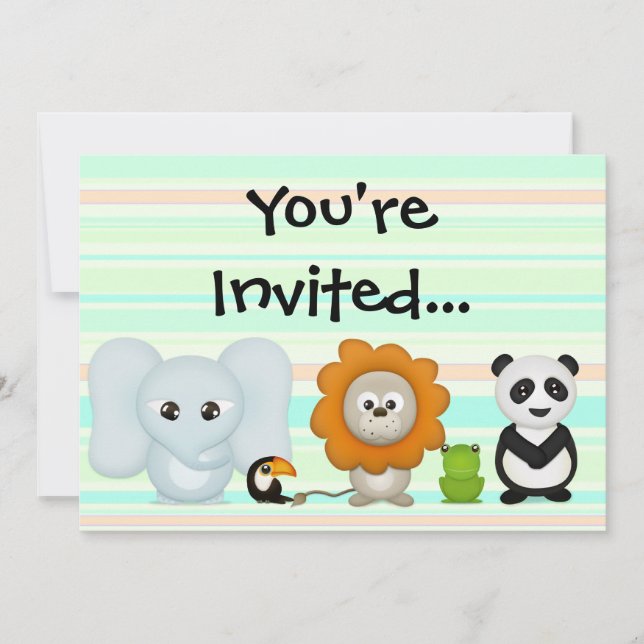 Invitación fotográfica Personalizado, niños de la  (Anverso)