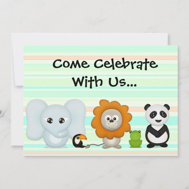 Invitación fotográfica Personalizado, primer cumpl (Anverso)