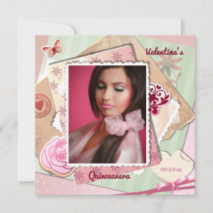 Invitación fotográfica romántica