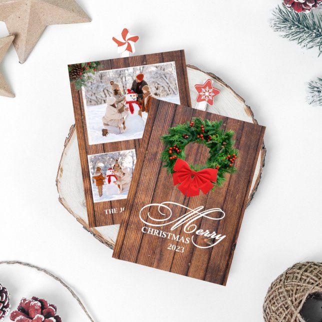 Invitación Fotomatales de Madera de Brujas de Navidad (Subido por el creador)