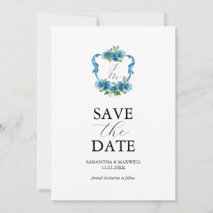 Invitación Fotomograma de Hortensia para Salvar la Fecha